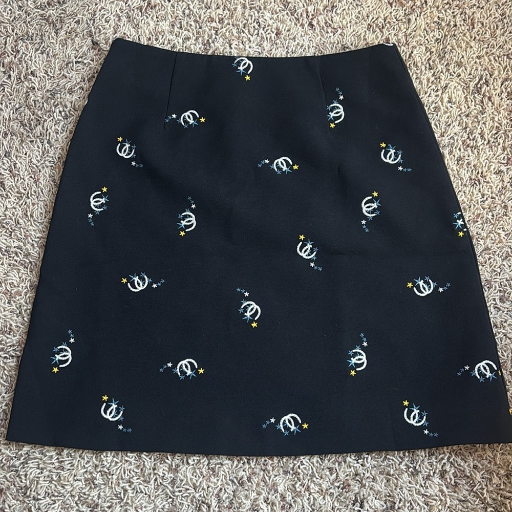 MAJE Horse shoe and stars embroidered skirt - Picture 8 of 10